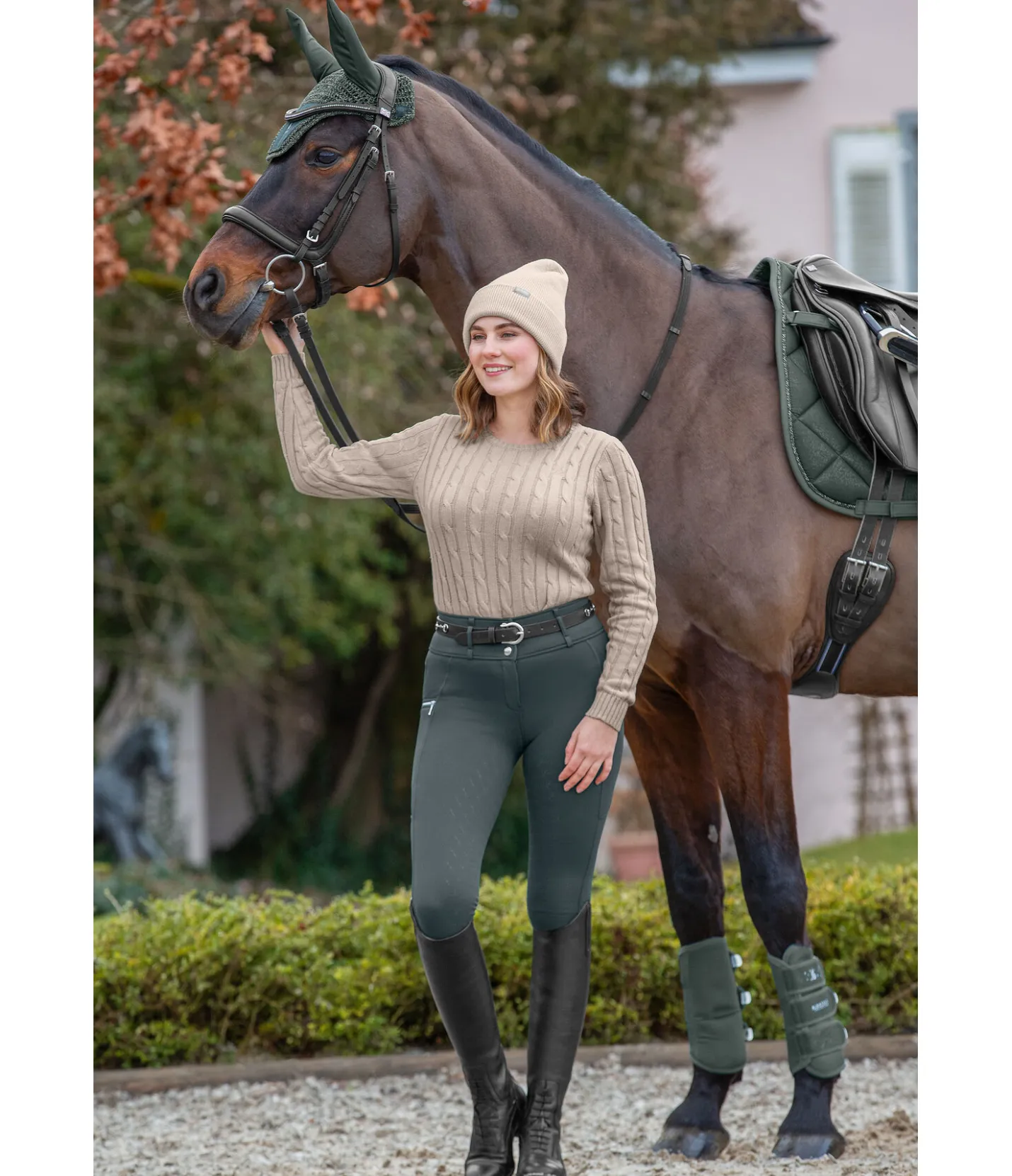 Felix Bühler Pantalon d'équitation thermique hybride à fond intégral grip Cheyenne thé vert Discount