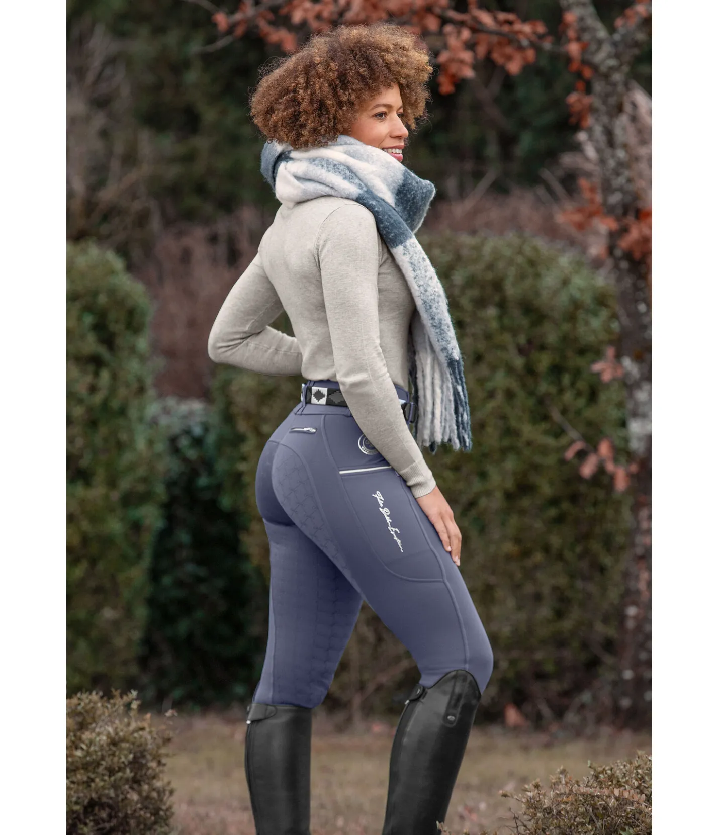 Felix Bühler Pantalon d'équitation thermique hybride à fond intégral grip Cheyenne ciel nuageux Best