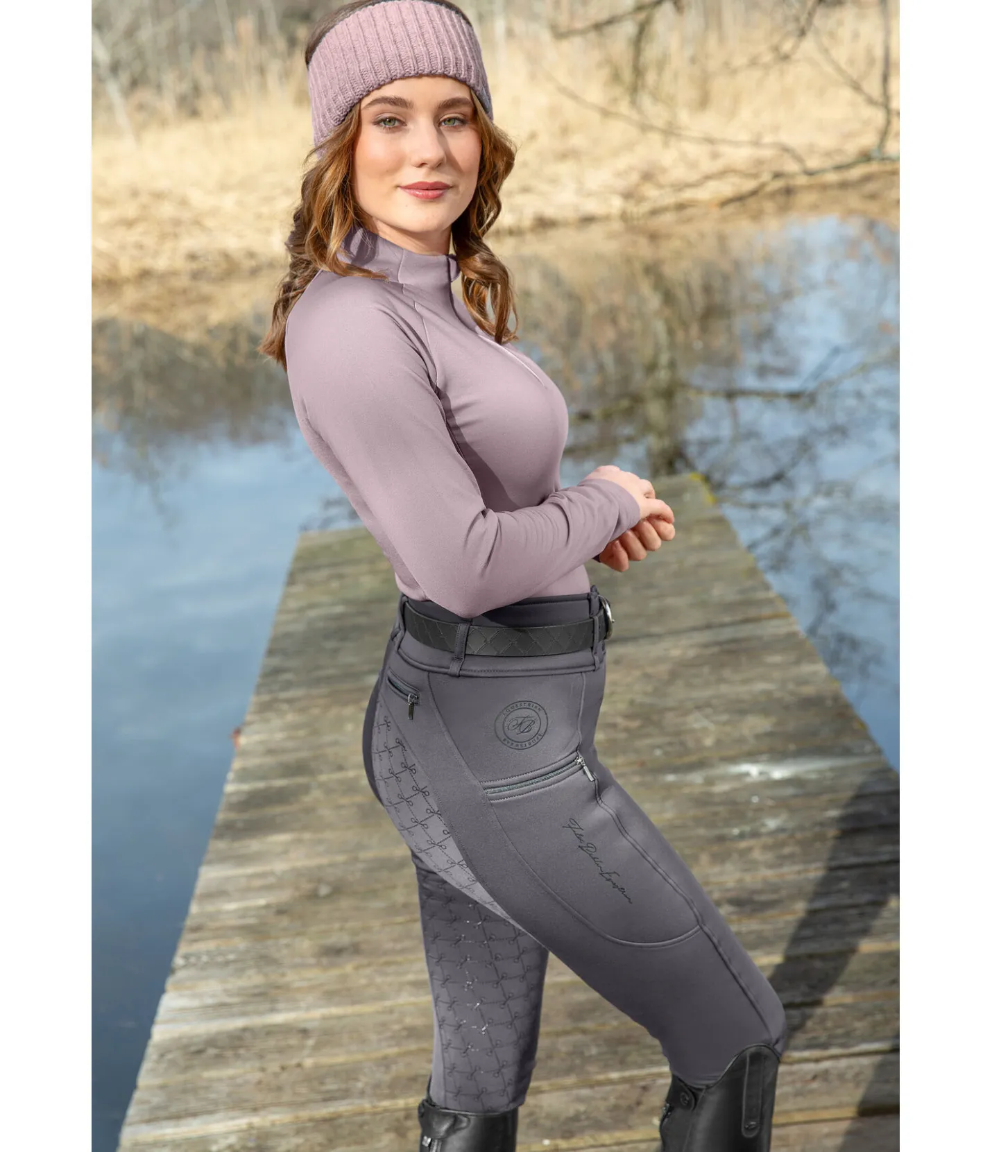 Felix Bühler Pantalon d'équitation thermique hybride à fond intégral grip Cheyenne carbone Online