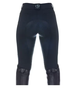 Equilibre Pantalon d'équitation thermique et hybride à fond intégral grip enfant Nevis navy Discount