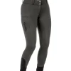 Equilibre Pantalon d'équitation thermique hybride à fond intégral Grip Marleen forêt Discount