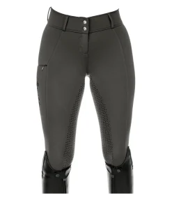 Equilibre Pantalon d'équitation thermique hybride à fond intégral Grip Marleen forêt Discount