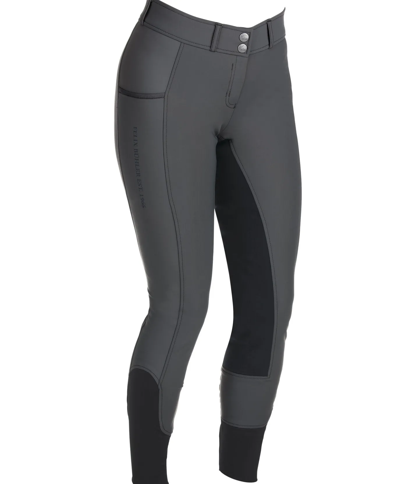 Felix Bühler Pantalon d'équitation thermique pro à fond intégral Juliette carbone Discount
