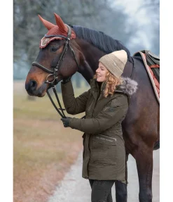 Felix Bühler Parka d'équitation technique à capuche Ulla olive foncée Sale