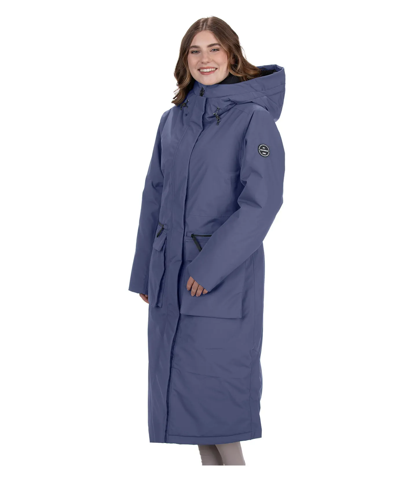 Felix Bühler Parka longue à capuche Claudi ciel nuageux New