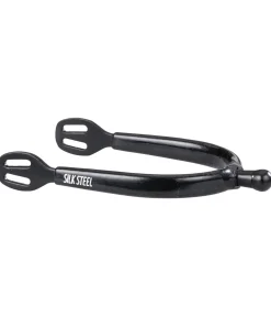 SILK STEEL Éperons à bout rond Silicon Black noir Discount