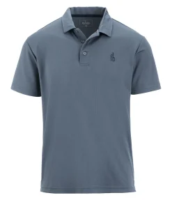 Felix Bühler Polo technique homme Denver bleu fumée Clearance