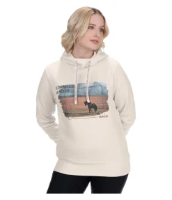 FENGUR Pull à capuche Jondis sable blanc Online