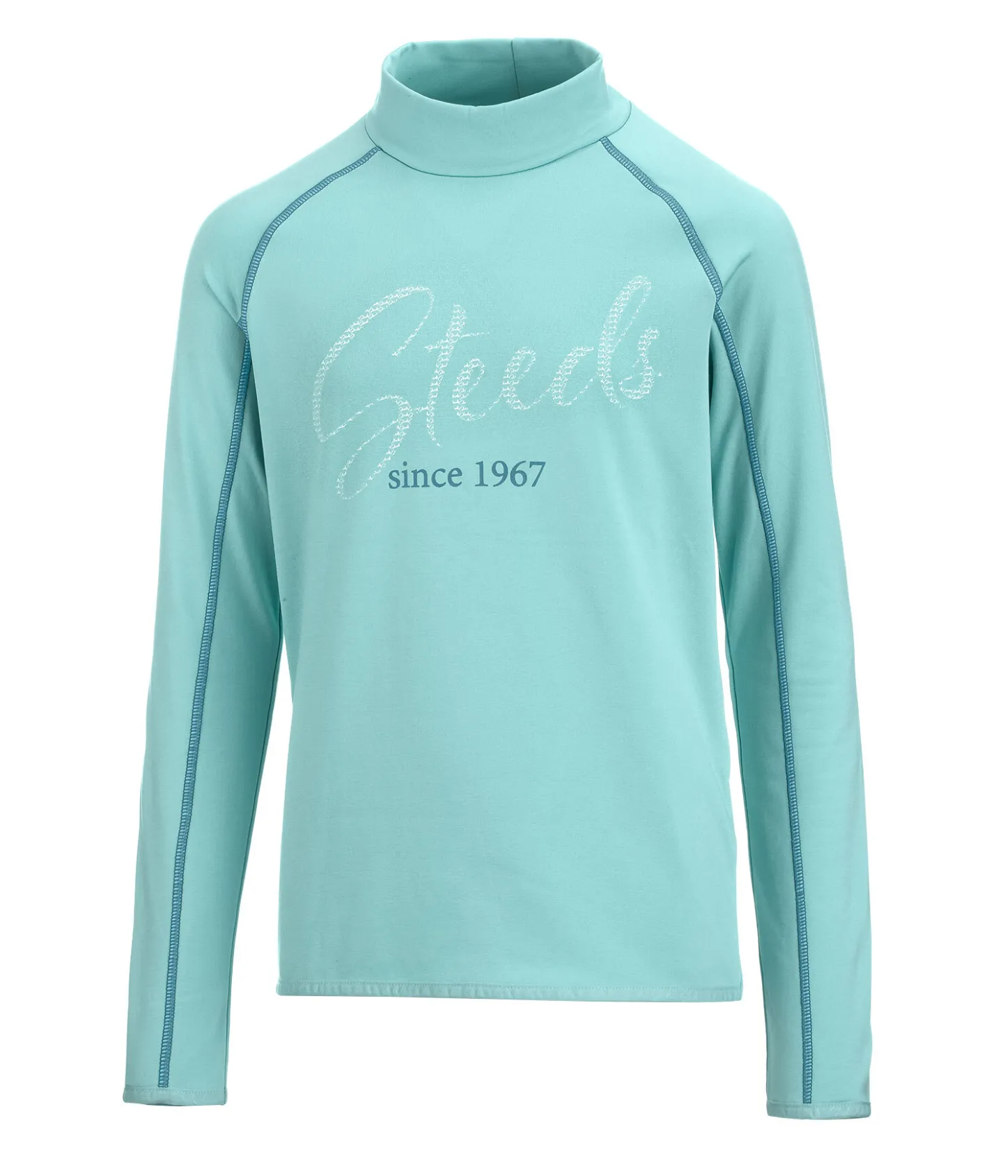 STEEDS Pull à col roulé technique en stretch enfant Elliot bleu lagune Clearance