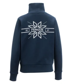 FENGUR Pull col camionneur Floro bleu nuit Online
