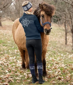 FENGUR Pull col camionneur Floro bleu nuit Online