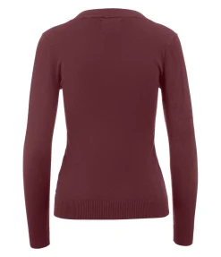 Felix Bühler Pull en maille Nela merlot Clearance