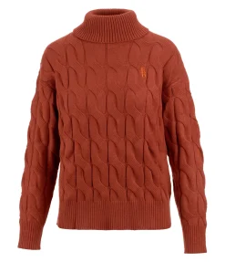Felix Bühler Pull-over à col roulé Lea cuivre