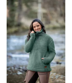 TWIN OAKS Pull-over polaire Montana matcha foncé Clearance
