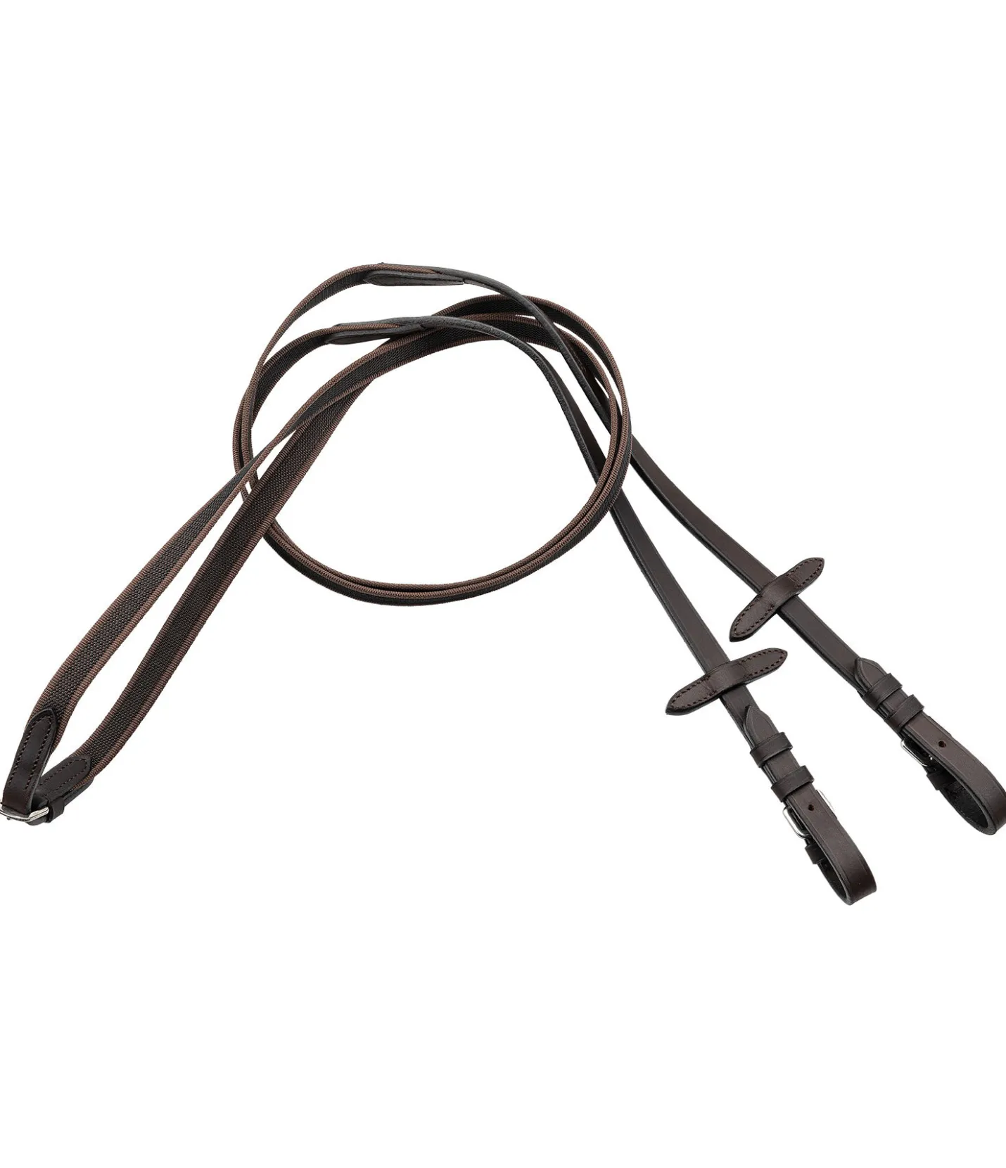 CLARIDGE HOUSE Rênes en cuir Anti-Slip marron foncé Clearance