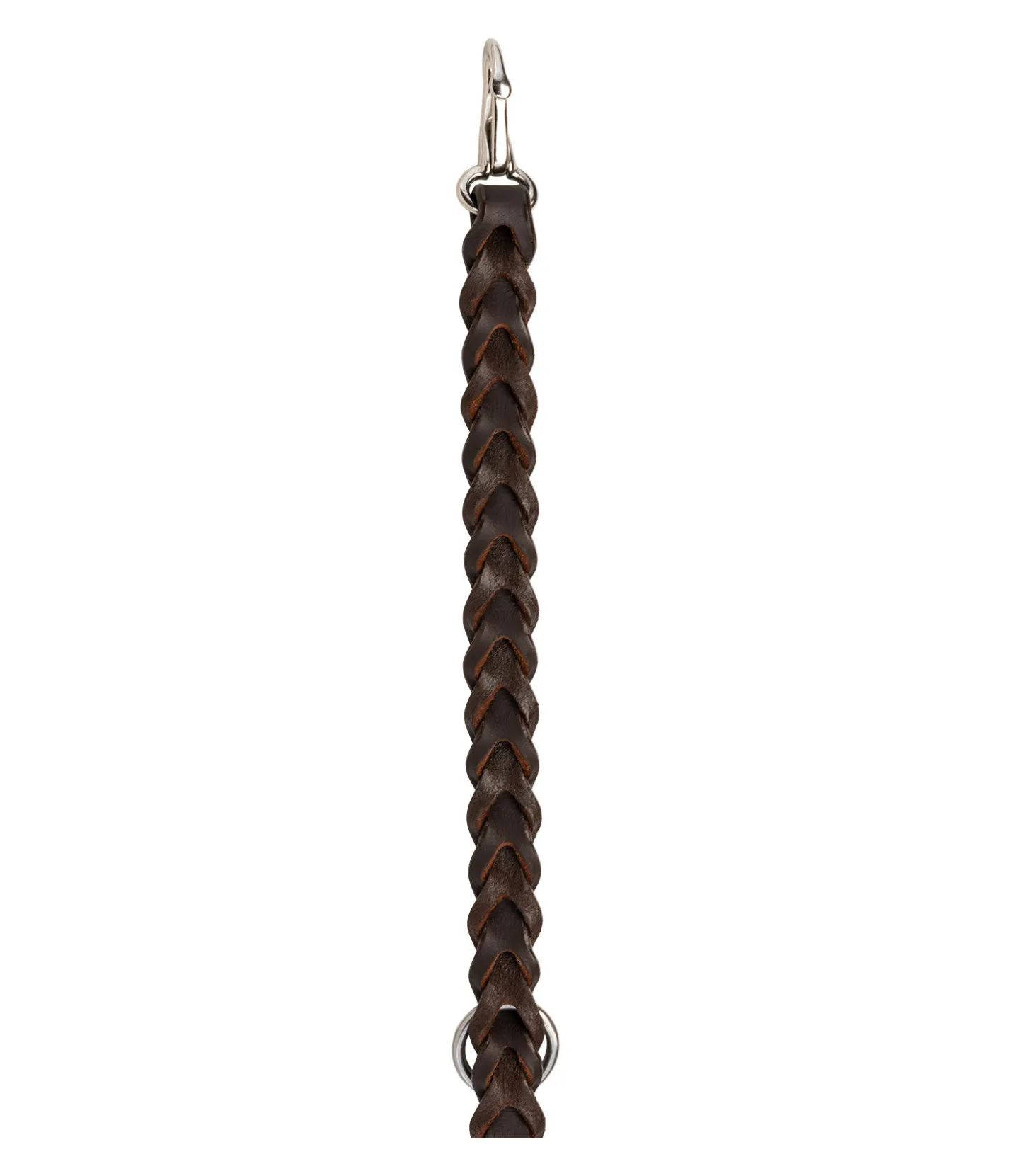 TWIN OAKS Rênes en cuir tressé 2 en 1 Tromm marron foncé Best