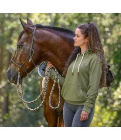 TWIN OAKS Rênes fermées en coton Trail Riding romarin New
