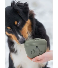 sugar dog Sac à friandises pour chien en silicone Classic Line olive antique Sale