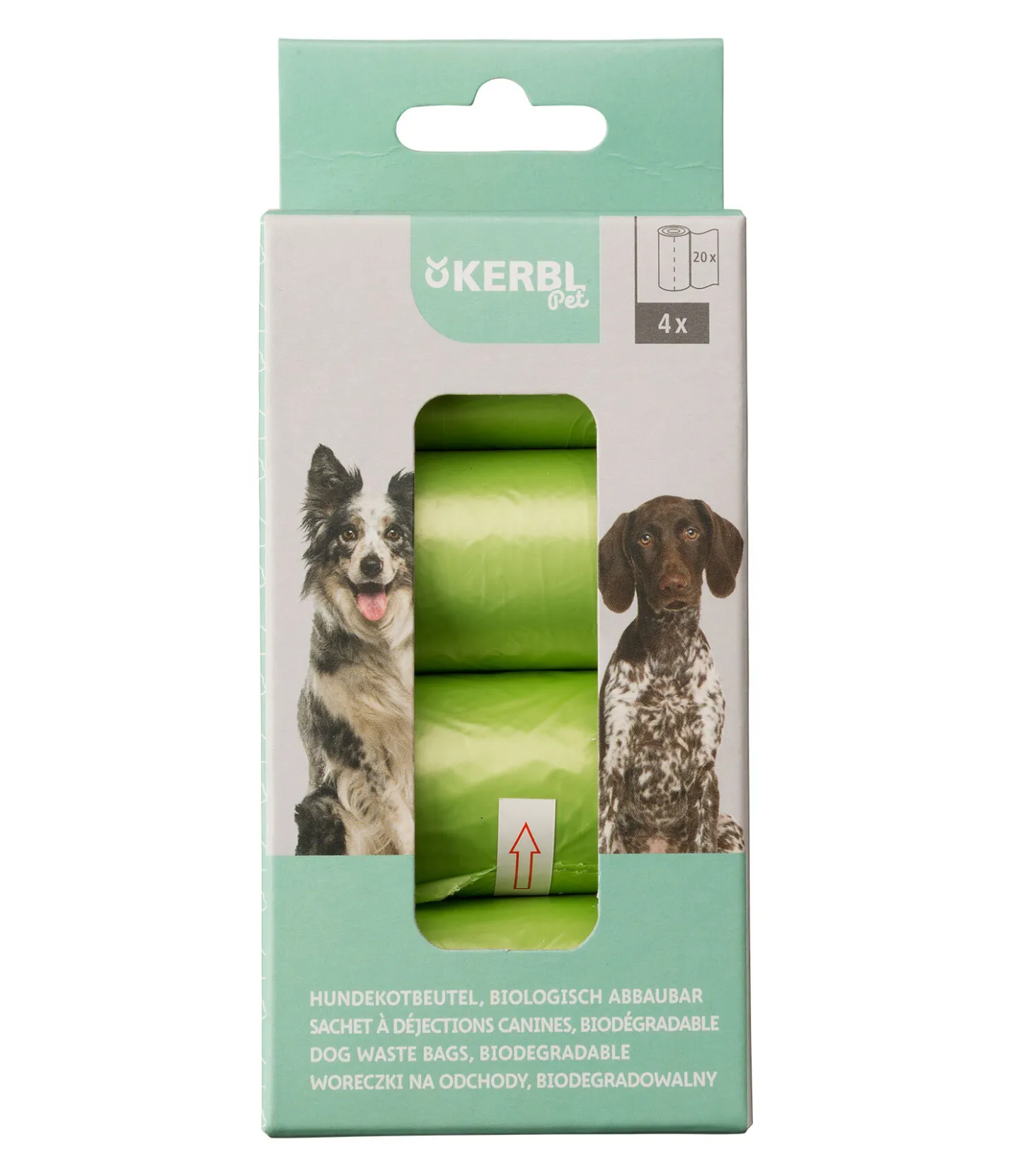 KERBL Sacs à crottes biodégradables pour chien vert Discount