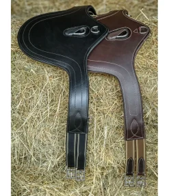 CLARIDGE HOUSE Sangle bavette en cuir Derby brun Hot