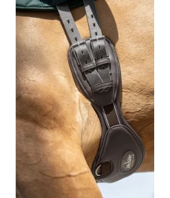 Felix Bühler Sangle courte demi-lune en cuir doux brun Discount