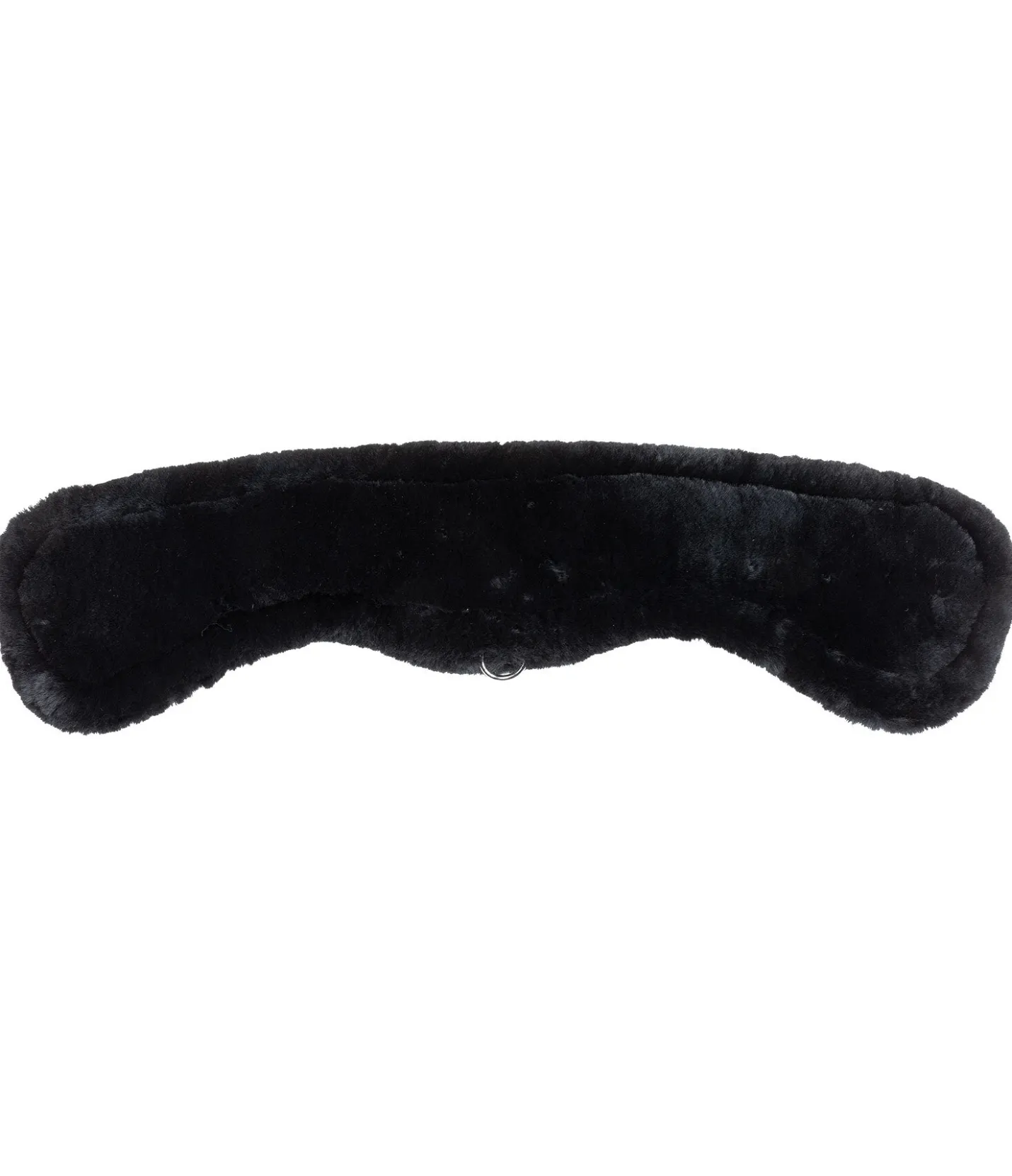 Felix Bühler Sangle courte en véritable fourrure d'agneau Circle noir/noir Online