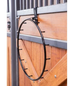 SHOWMASTER Support pliable pour remplir le filet à foin noir Sale