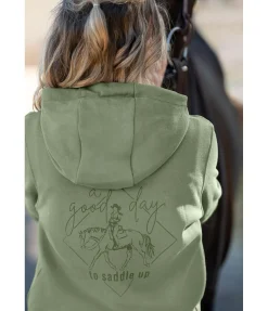 STONEDEEK Sweat à capuche Jolene olive clair Hot