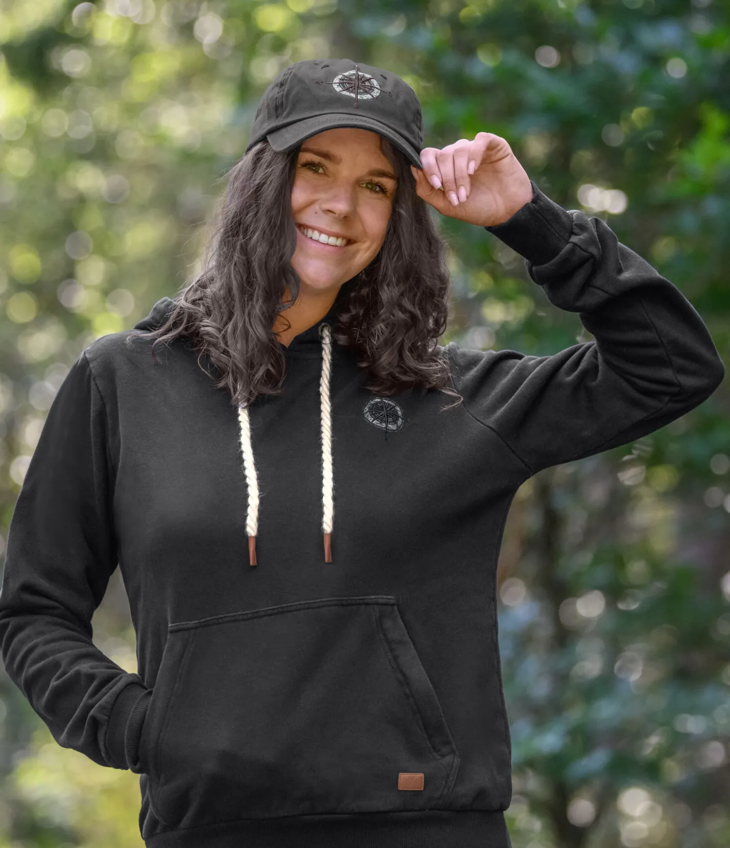 TWIN OAKS Sweat à capuche Vinson noir Online