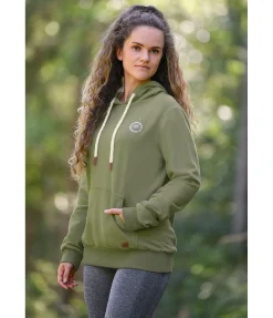 TWIN OAKS Sweat à capuche Vinson vert kaki