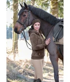 STEEDS Sweat à capuche en polaire Teddy Bella noix Sale
