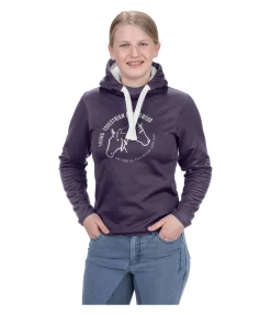 Felix Bühler Sweat à capuche en stretch Performance enfant violet foncé