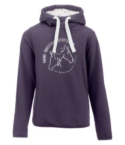 Felix Bühler Sweat à capuche en stretch Performance enfant violet foncé