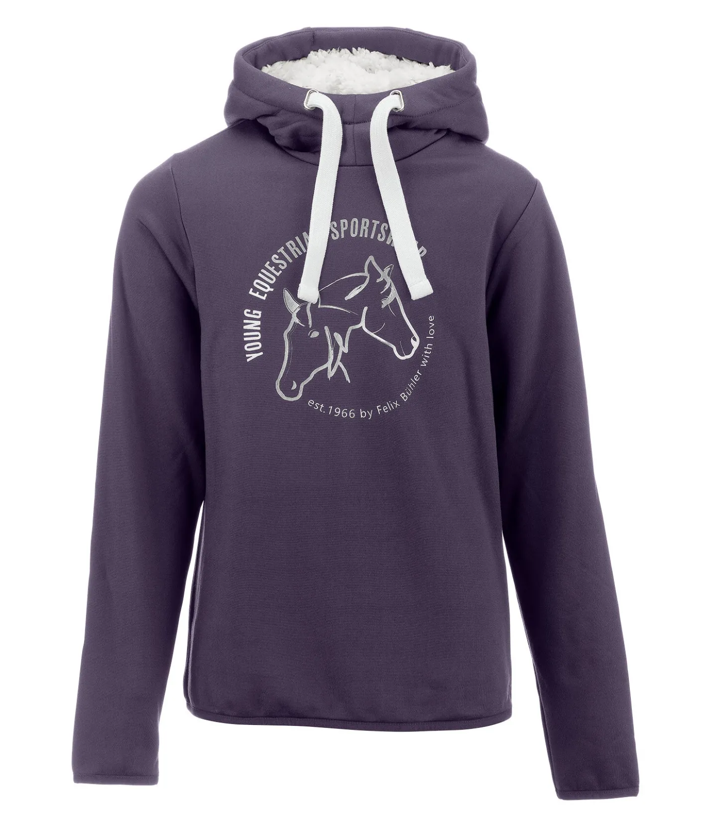 Felix Bühler Sweat à capuche en stretch Performance enfant violet foncé