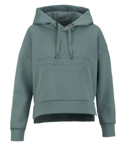 RANCH-X Sweat à capuche mesh Rea matcha foncé