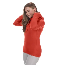 Felix Bühler Sweat à capuche stretch Performance Lola gingembre orange Discount