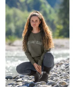 TWIN OAKS Sweat Get Lost Club II vert mousse Online