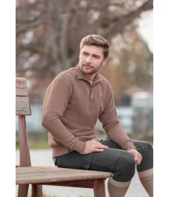 Felix Bühler Sweat avec col zippé homme Portland cappuccino
