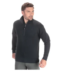 Felix Bühler Sweat avec col zippé homme Portland noir Outlet