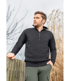 Felix Bühler Sweat avec col zippé homme Portland noir Outlet