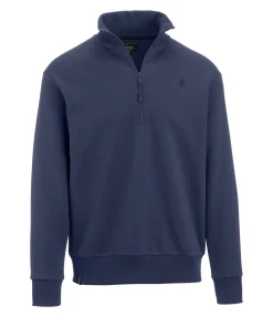 Felix Bühler Sweat avec col zippé homme Portland navy classique Outlet
