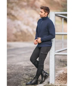 Felix Bühler Sweat avec col zippé homme Portland navy classique Outlet