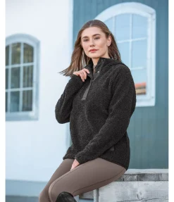 STEEDS Sweat en tricot polaire Jona noir Sale