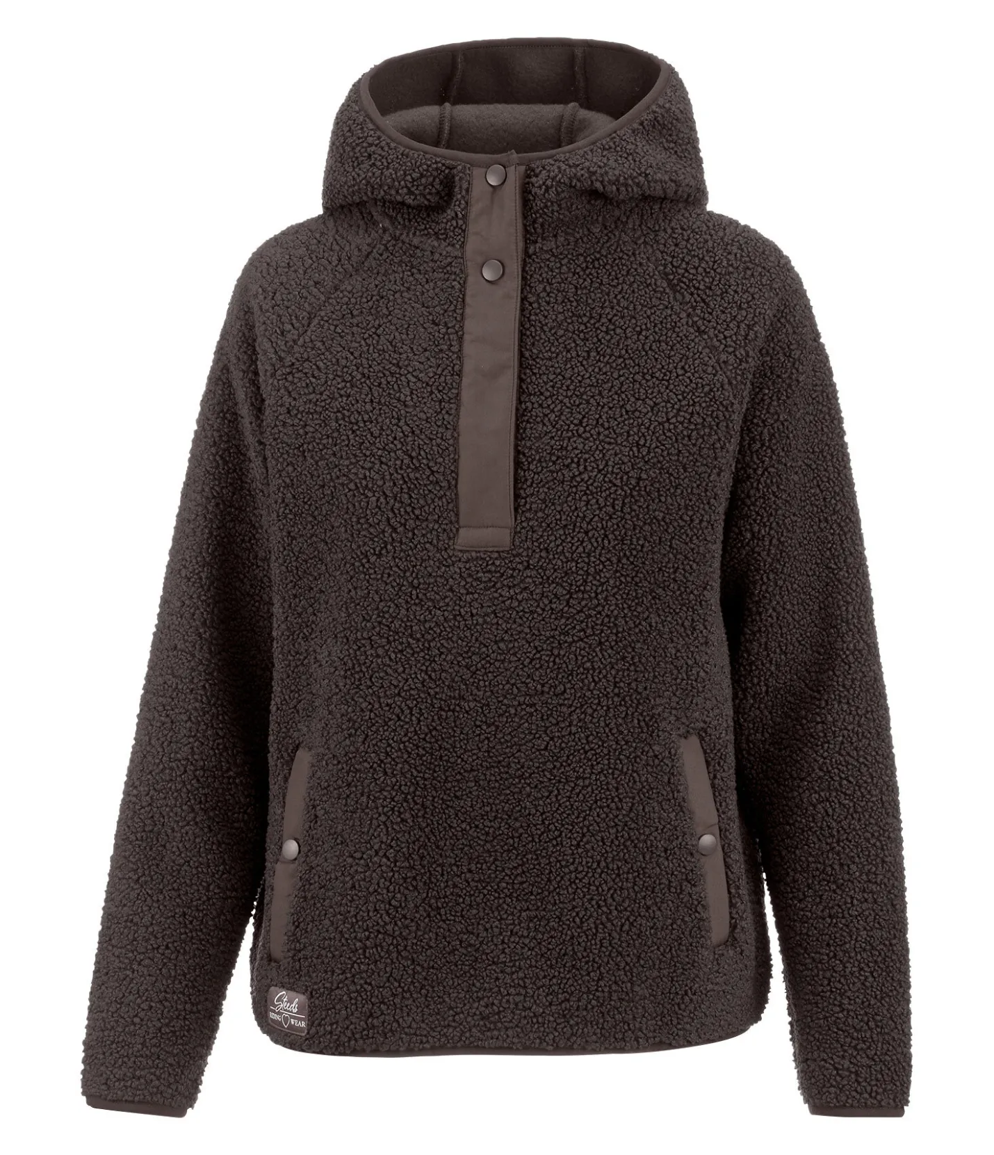 STEEDS Sweat en tricot polaire Jona chocolat noir