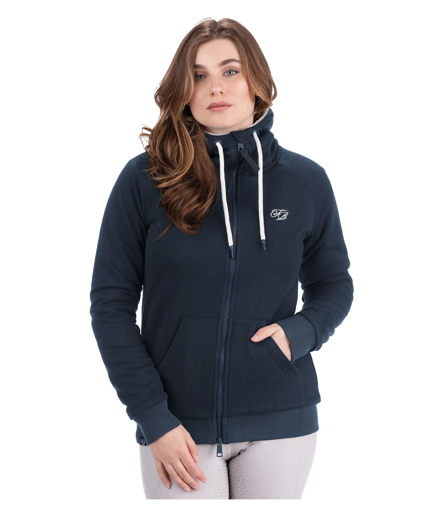 Felix Bühler Sweat zippé à capuche en polaire Teddy Kaja navy Sale