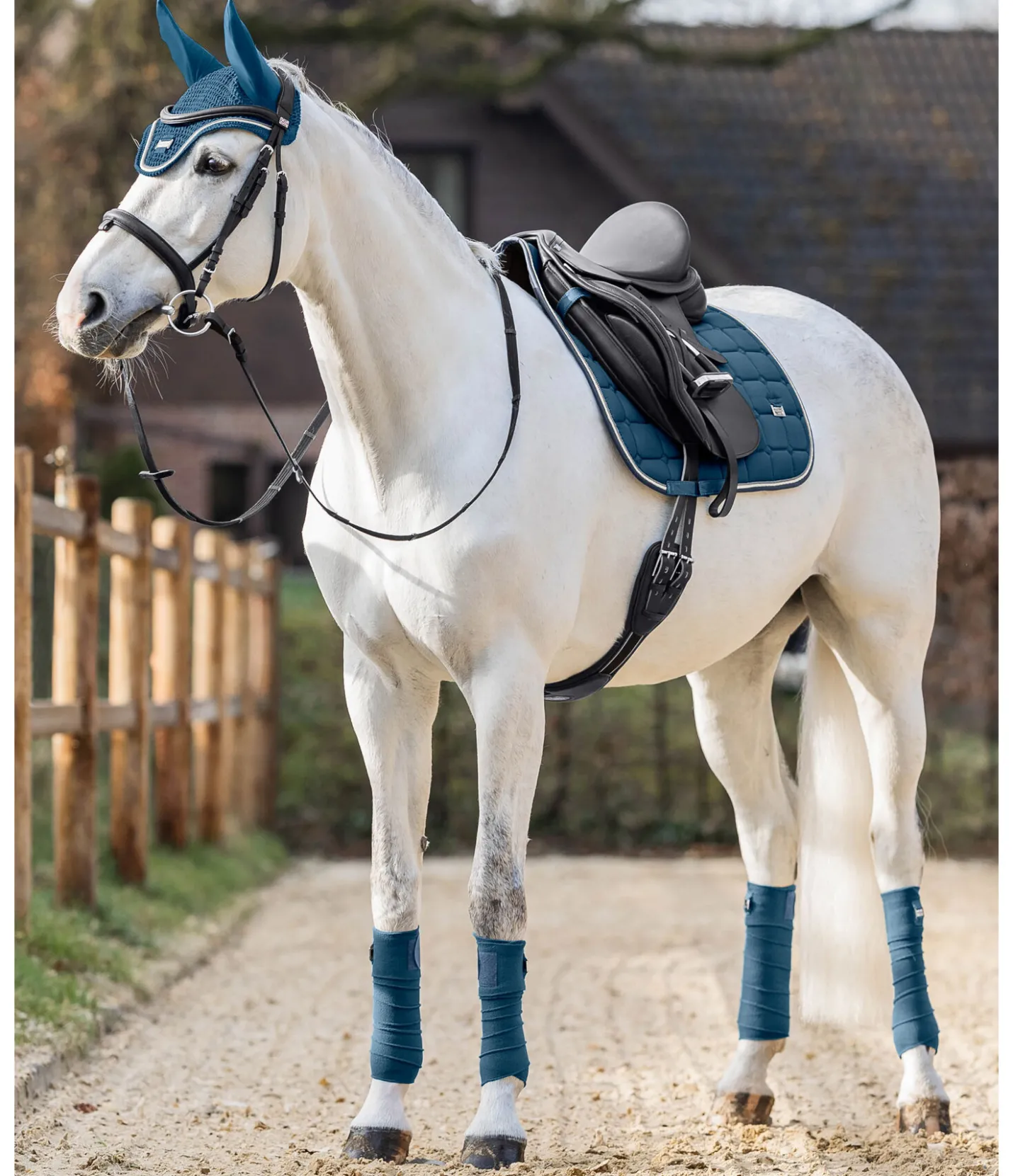 Felix Bühler Tapis de selle Essential bleu océan Sale