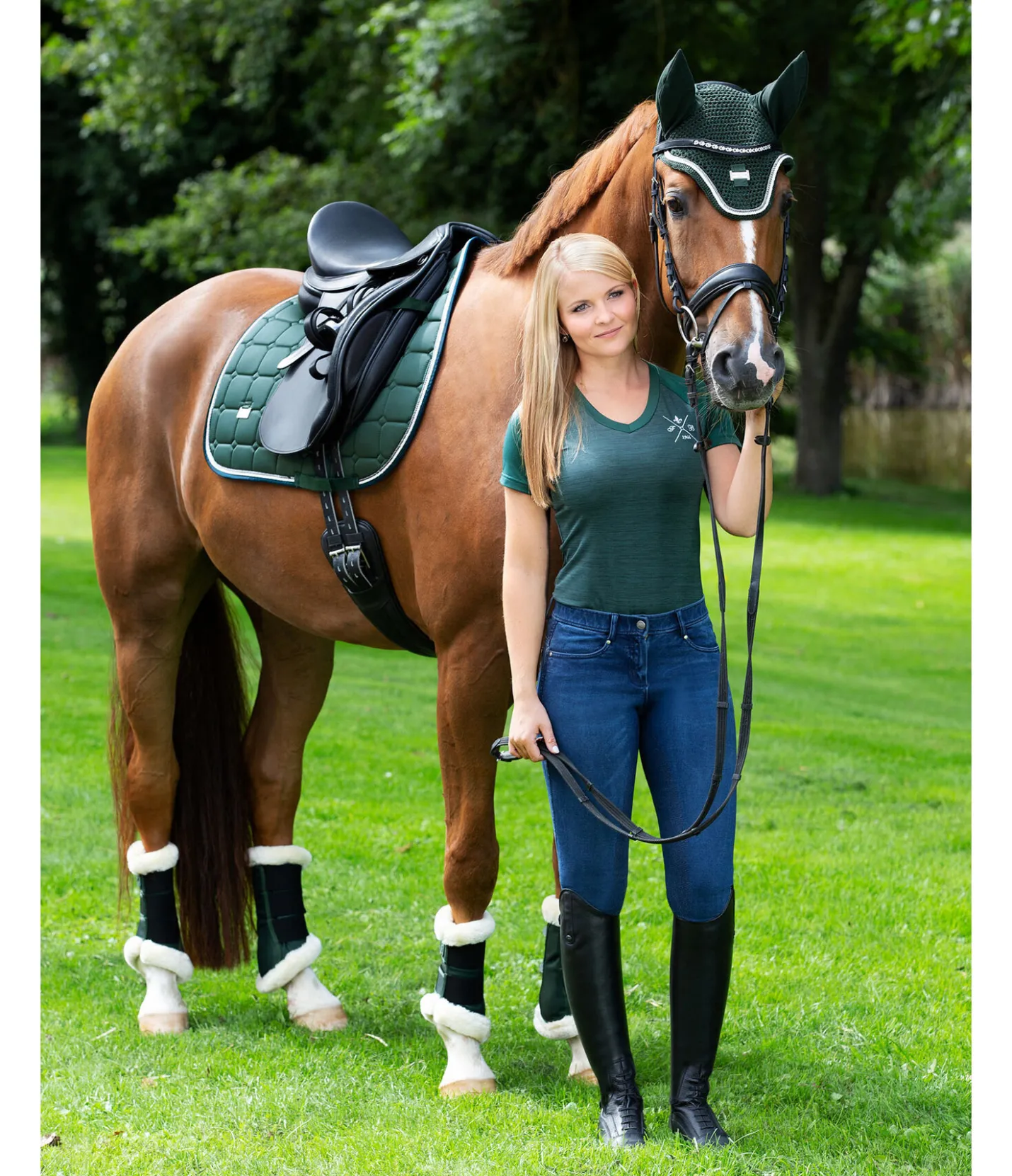 Felix Bühler Tapis de selle Essential vert d´eau Outlet