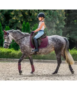 SHOWMASTER Tapis de selle Basic acajou Best