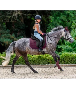 SHOWMASTER Tapis de selle Basic acajou Best