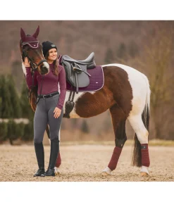 SHOWMASTER Tapis de selle Basic acajou Best